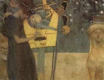 Gustav Klimt Music I (mk20) Spain oil painting art